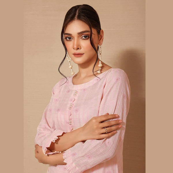 Self Jacquard lawn Shirt- SKC-RSK-05