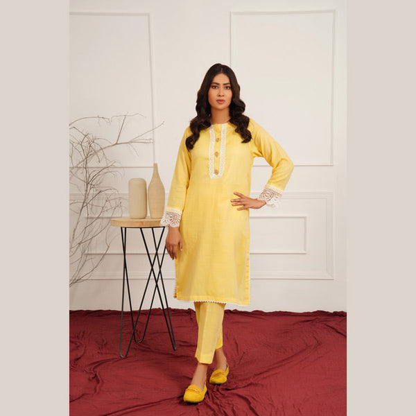 Yellow self jacquard cotton SKC-RSS-011