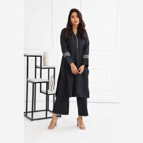 Black self jacquard Cotton SKC-RSS-016