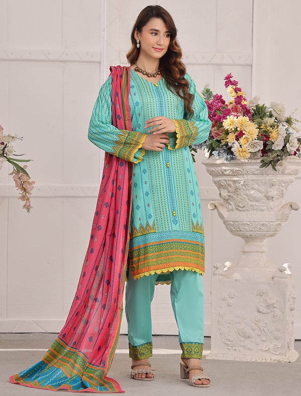 3 PC Lawn Stitched SKC-RSL-1-05