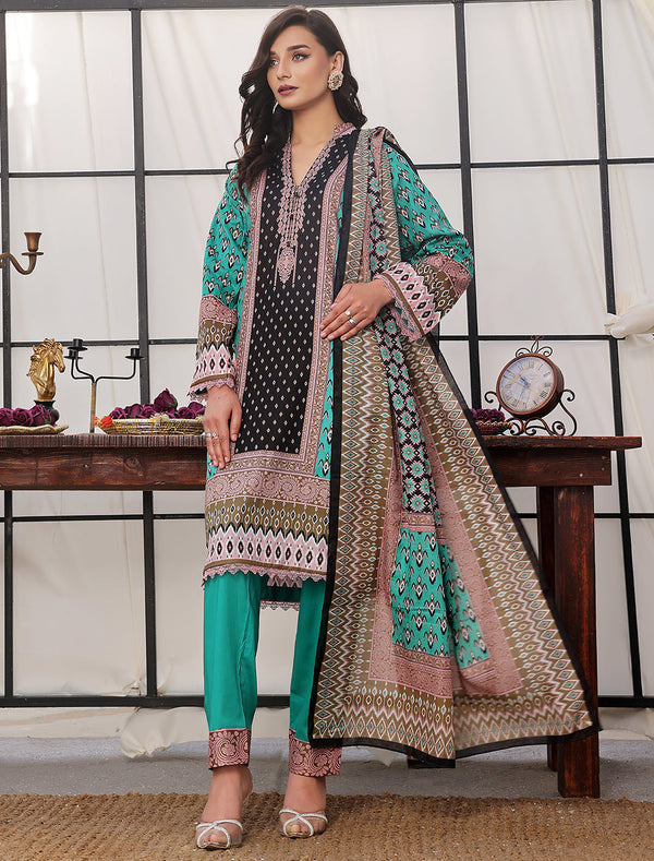 3 PC Lawn Stitched SKC-RSL-1-08